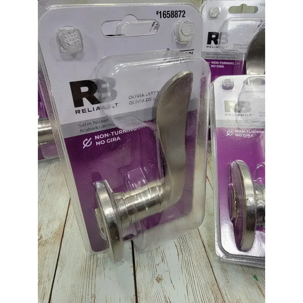 5 RELIABILT Olivia Satin Nickel Interior/Exterior NonTurning Dummy Door Handle